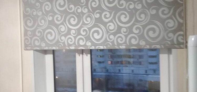 Рулонные шторы LVT 32, ткань Анжу серая — ул. Братиславская