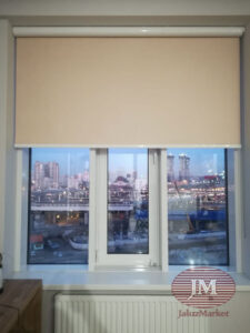 Рулонная штора в коробе с тканью Альфа ВО персик - Москва, Шмитовский проезд